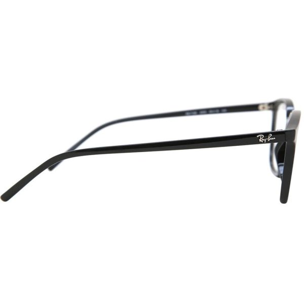 RAYBAN RB 7185 2000 Unisex Optical Glasses Black - Image 3
