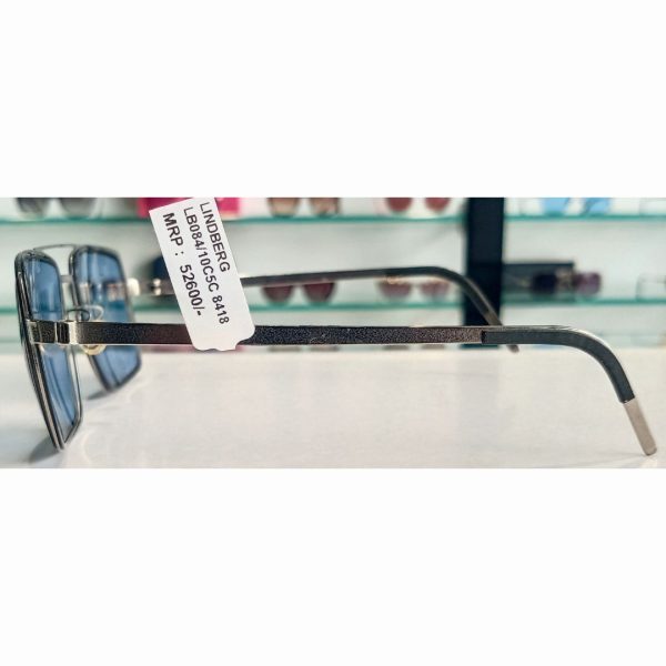 LINDBERG LB084/10C5C 8418 Unisex Sunglasses Silver - Image 3