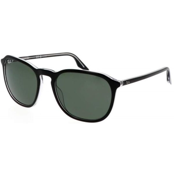 RAYBAN RB 2203 919/58 Unisex Sunglass Black on Transparent - Image 2