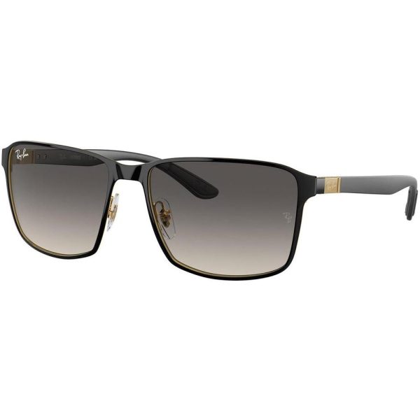 RAYBAN RB 3721 187/11 Unisex Sunglass Black On Arista - Image 2