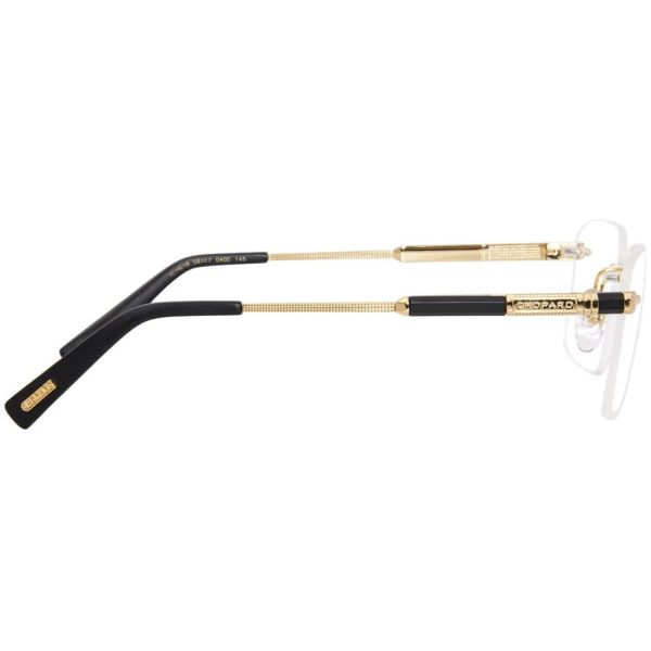 CHOPARD CHG18 0400 Unisex Optical Frame Gold-Black - Image 3