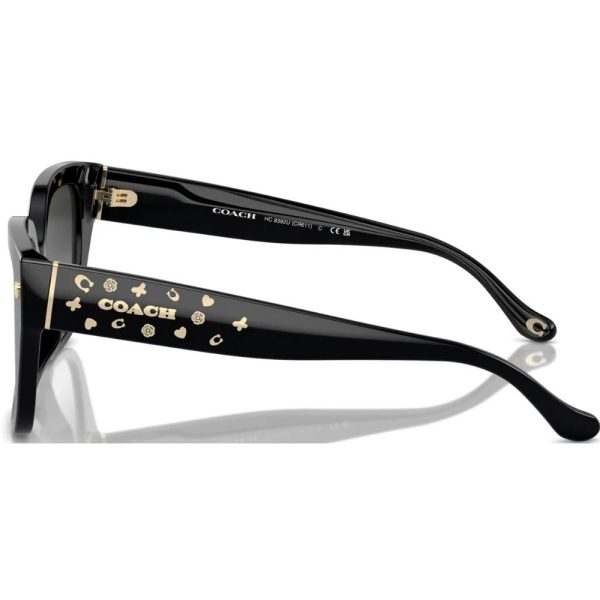 COACH HC 8392U 50023C Women Sunglass Black - Image 3