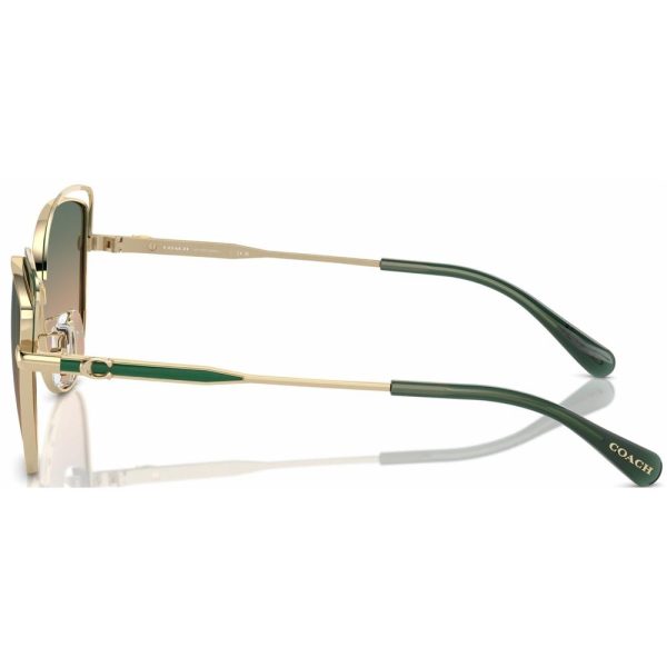 COACH HC 7162 942913 Women Sunglass Gold - Green - Image 3