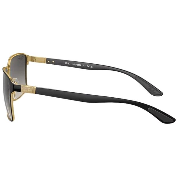 RAYBAN RB 3721 187/11 Unisex Sunglass Black On Arista - Image 3
