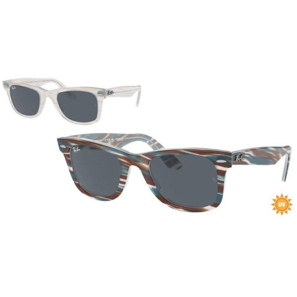 RAYBAN RB 2140 1407/R5 Unisex Sunglasses Blue - Image 2