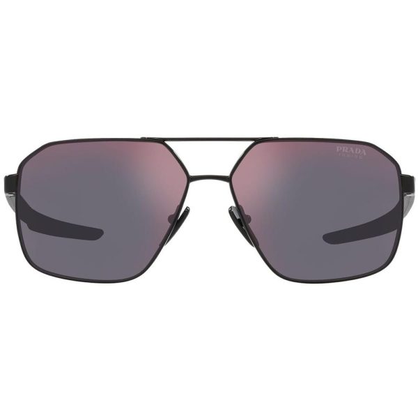 PRADA SPS 55W 1BO-10A Men Sunglass Black