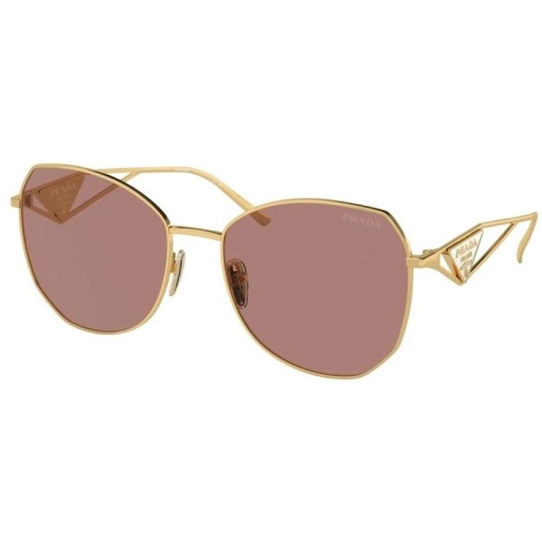 PRADA SPR 57Y 5AK-10D Women Sunglass Gold - Image 2