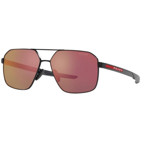 PRADA SPS 55W 1BO-10A Men Sunglass Black - Image 2