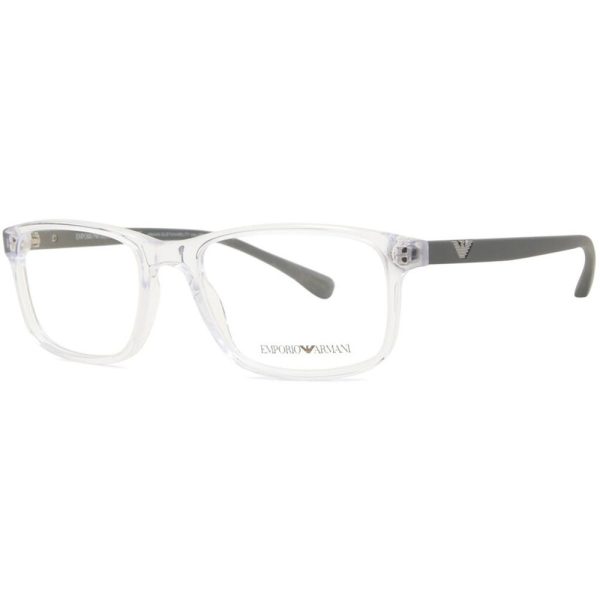 EMPORIO ARMANI EA 3098 5882 Men Optical Frame Shiny Clear - Image 2
