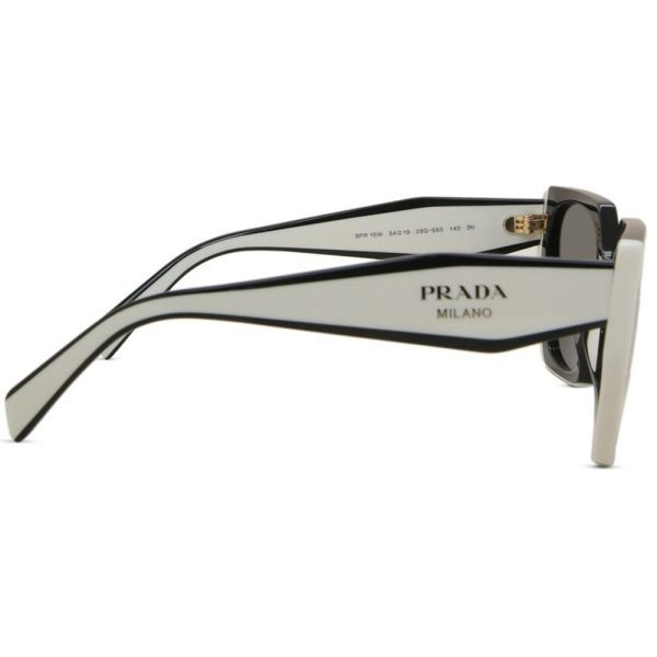 PRADA SPR 15W 09Q-5S0 Women Sunglass Black - Image 3