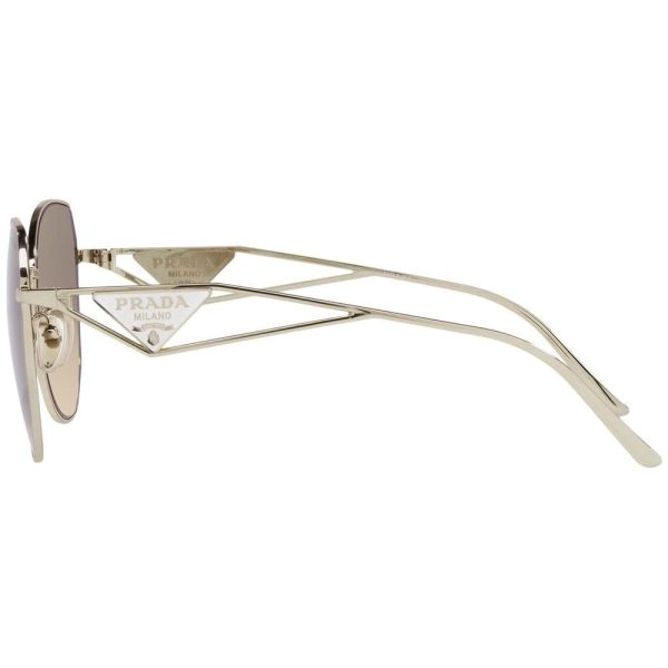 PRADA SPR 57Y ZVN-3D0 Women Sunglass Pale Gold - Image 3