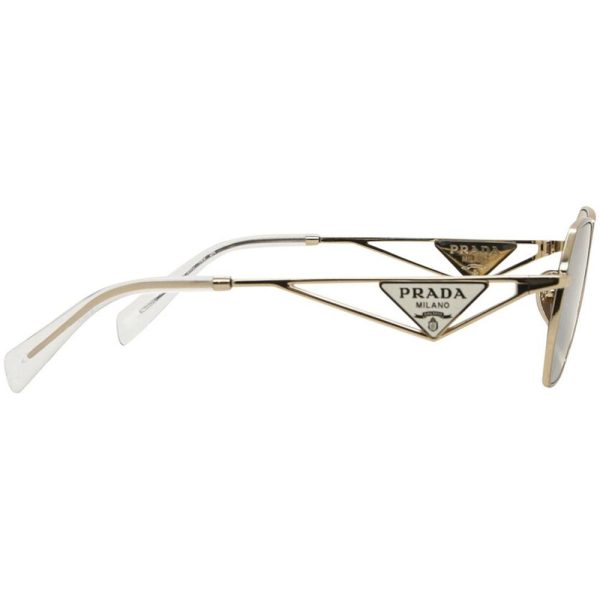 PRADA SPR A51 ZVN-30C Women Sunglass Pale Gold - Image 3