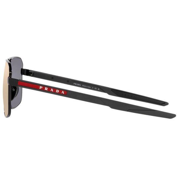 PRADA SPS 55W 1BO-10A Men Sunglass Black - Image 3
