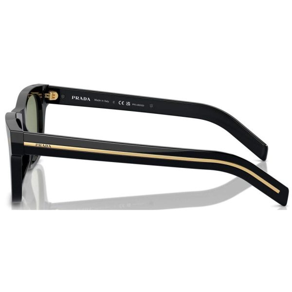 PRADA SPR A17 16K-20G Men Sunglass Black - Image 3