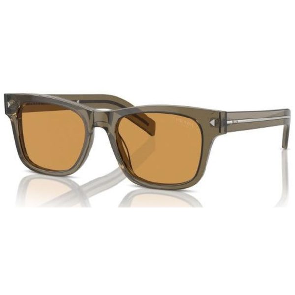 PRADA SPR A17 18T-60F Men Sunglass Transparent Earth - Image 2