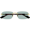 GUCCI GG1221S 003 Men Sunglass Gold