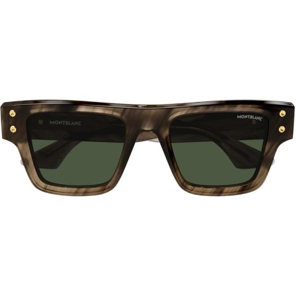 MONT BLANC MB0253S 005 Men Sunglass Brown