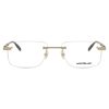 MONT BLANC MB0088O 003 Men Optical Glasses Gold