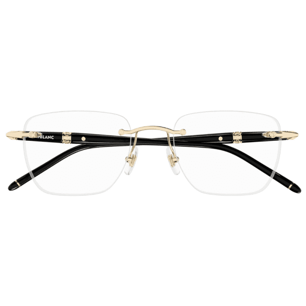 MONT BLANC MB0346O 001 Men Optical Glasses Gold