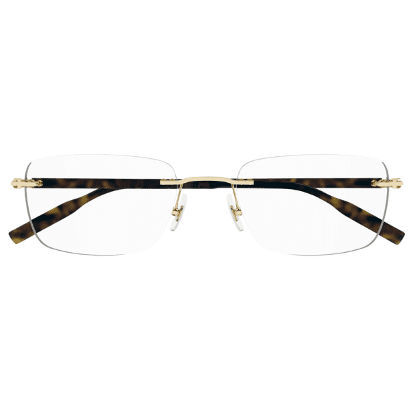 MONT BLANC MB0321O 002 Men Optical Glasses Gold