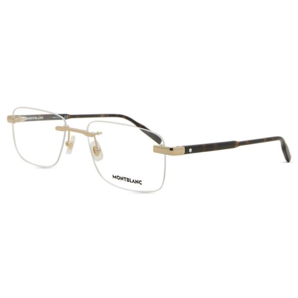 MONT BLANC MB0088O 003 Men Optical Glasses Gold - Image 2