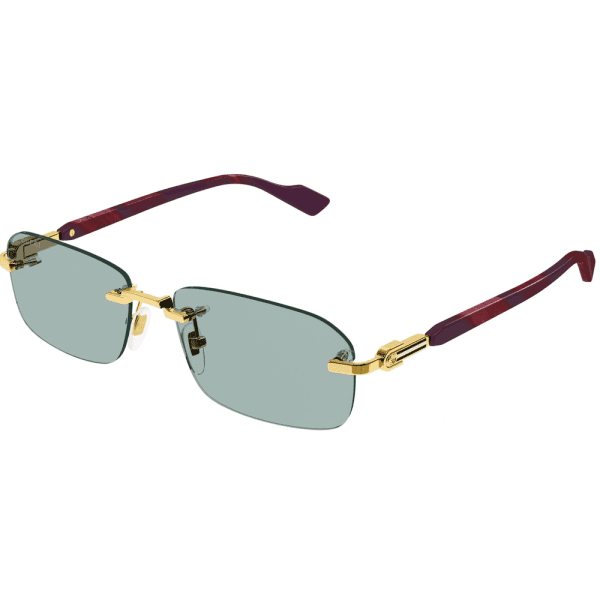 GUCCI GG1221S 003 Men Sunglass Gold - Image 2
