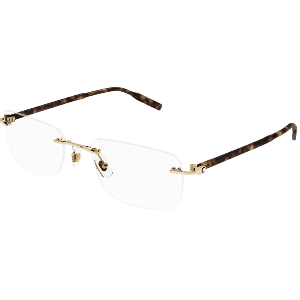MONT BLANC MB0321O 002 Men Optical Glasses Gold - Image 2