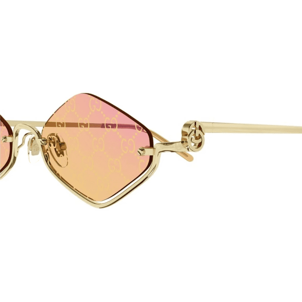 GUCCI GG1604S 004 Women Sunglass Gold - Image 3