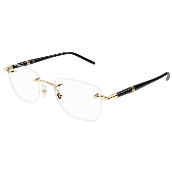 MONT BLANC MB0346O 001 Men Optical Glasses Gold - Image 3