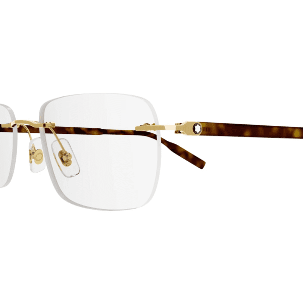 MONT BLANC MB0321O 002 Men Optical Glasses Gold - Image 3
