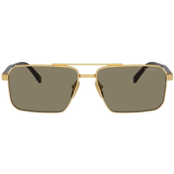 PRADA SPR A57 5AK-90F Unisex Sunglass Gold