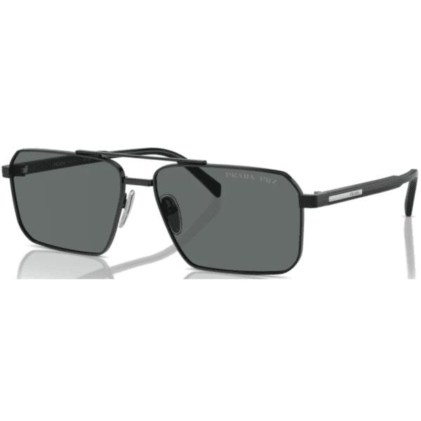 PRADA SPR A57 1AB-5Z1 Unisex Sunglass Black - Image 2