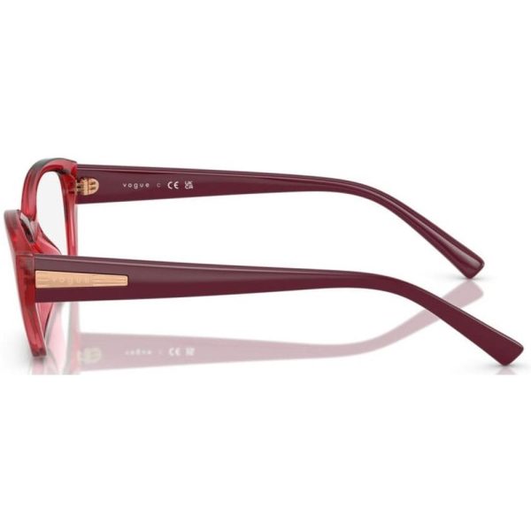 VOGUE VO 5608 3084 Women Optical Glasses Cherry Red - Image 3