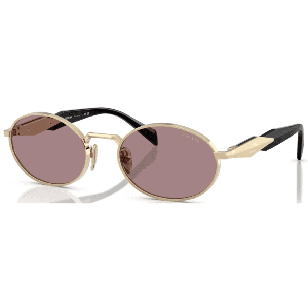 PRADA SPR 65Z ZVN-20I - Metal full Prada Gold Round - Image 2