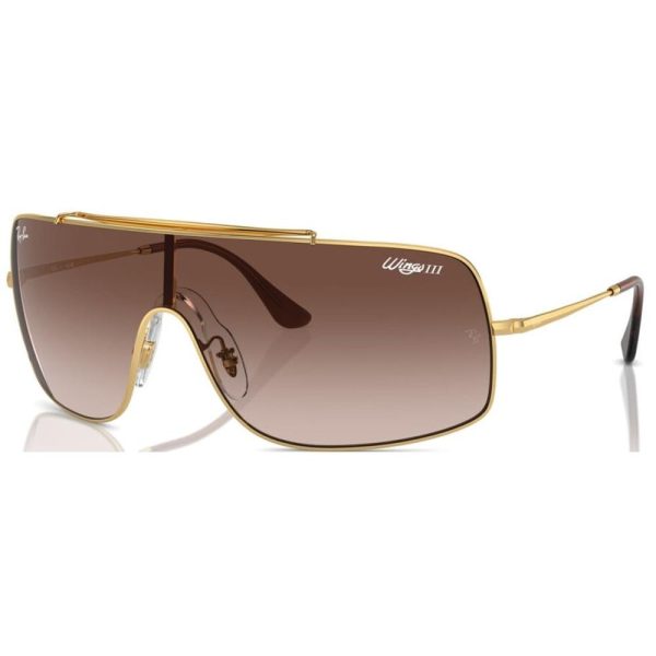 RAYBAN RB3897 001/13 - Metal full Rayban Gold brown Square - Image 2