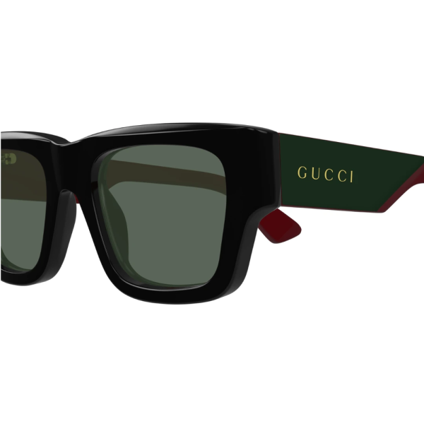 GUCCI GG1668S 003 52 - Sheet full Gucci Black red Square - Image 2