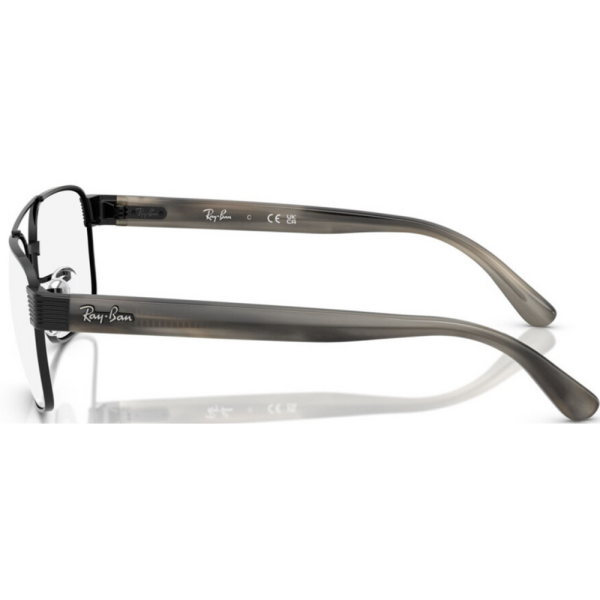 RAYBAN RB3751V 2509 - METAL SHEET Rayban Black Square - Image 3