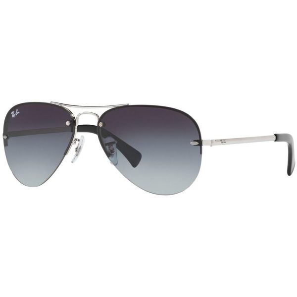 RAYBAN ORB3449I003/8G59 - 3 pcs Rayban Silver black Aviator - Image 2