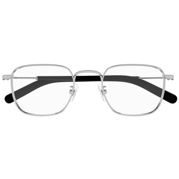 MONT BLANC MB0389O-007 52 - Metal full MONT BLANC Silver black Square