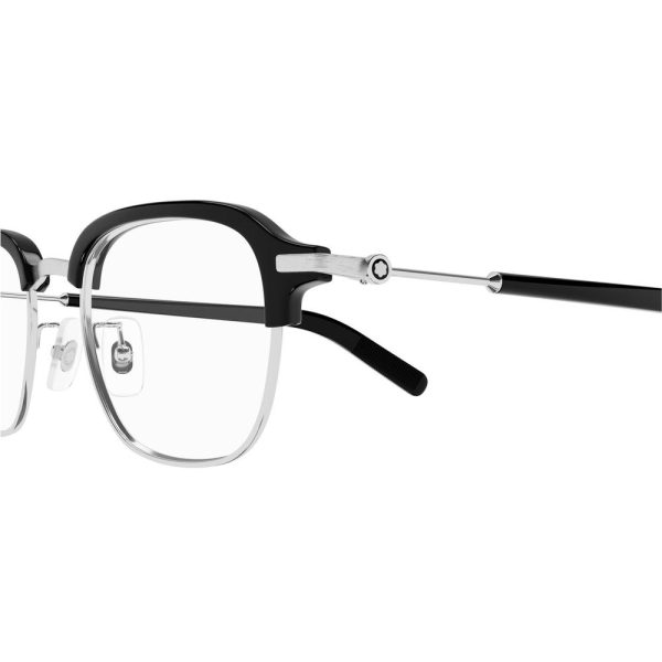 MONT BLANC MB0390O-001 50 - METAL SHEET MONT BLANC Silver black Square - Image 3