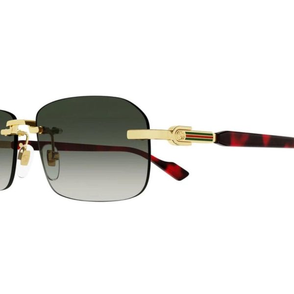 GUCCI GG1221S-006 56 - 3 pcs Gucci Gold Square - Image 3