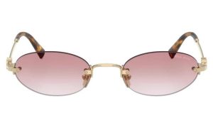 MIU MIU SMU A54 ZVN70O 51 - 3 pcs MIU MIU Gold Ladies