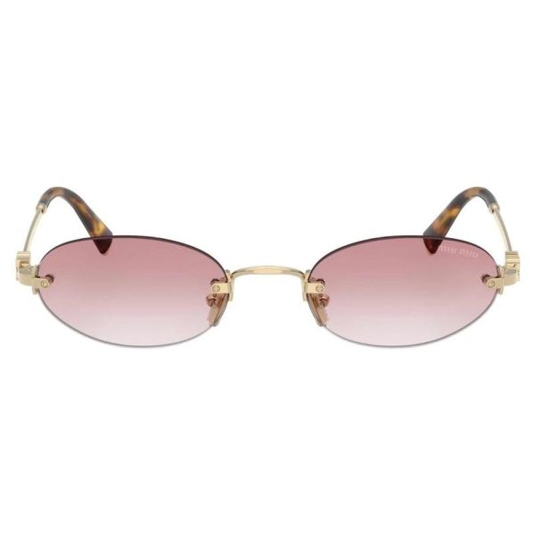 MIU MIU SMU A54 ZVN70O 51 - 3 pcs MIU MIU Gold Ladies