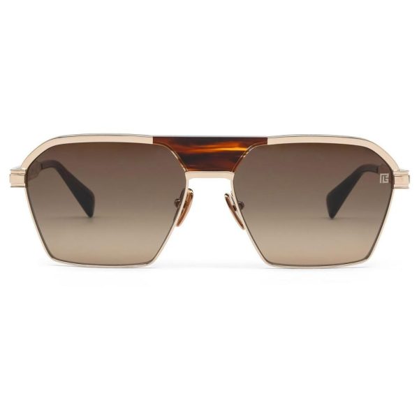 BALMAIN BPS 177 C 60 - Metal full BALMAIN Rose GOLD Square