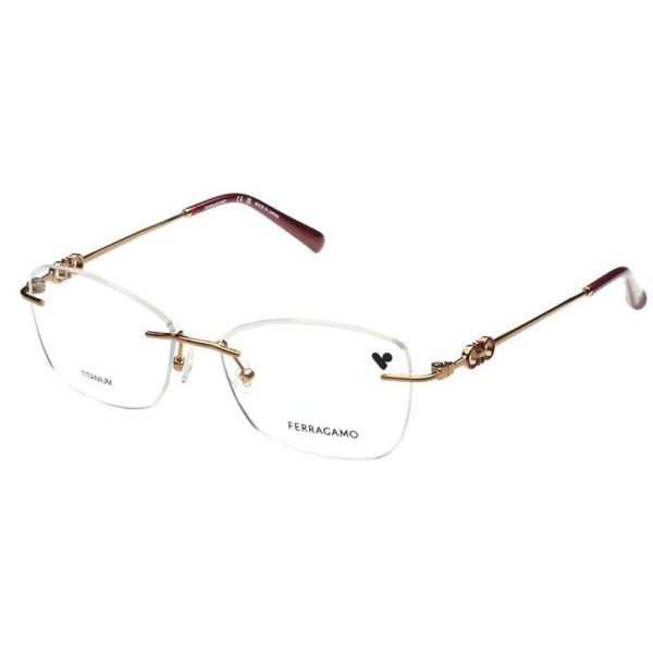 SALVATORE FERRAGAMO SF2582LBI 045 54 - 3 pcs SALVATORE FERRAGAMO Silver Square