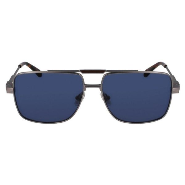 SALVATORE FERRAGAMO SF318 021 60 - Metal full SALVATORE FERRAGAMO Silver Square