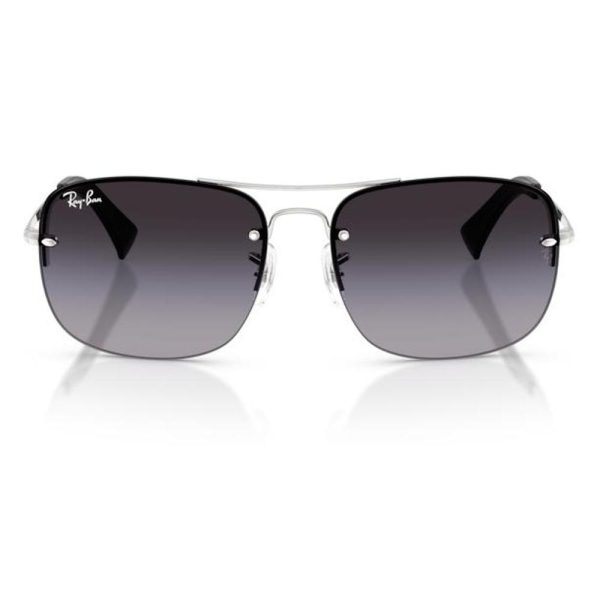 RAYBAN RB3761I 003/8G 59 - 3 pcs Rayban Silver Square