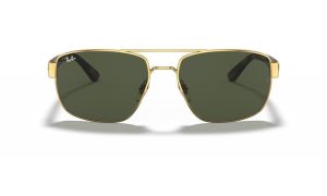 RAYBAN RB3663 001/31 60 - METAL SHEET Rayban Gold brown Square