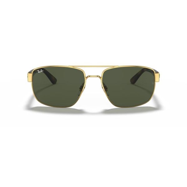 RAYBAN RB3663 001/31 60 - METAL SHEET Rayban Gold brown Square