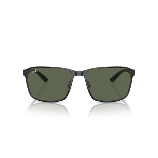 RAYBAN RB3721 914471 59 - Metal full Rayban Silver black Square